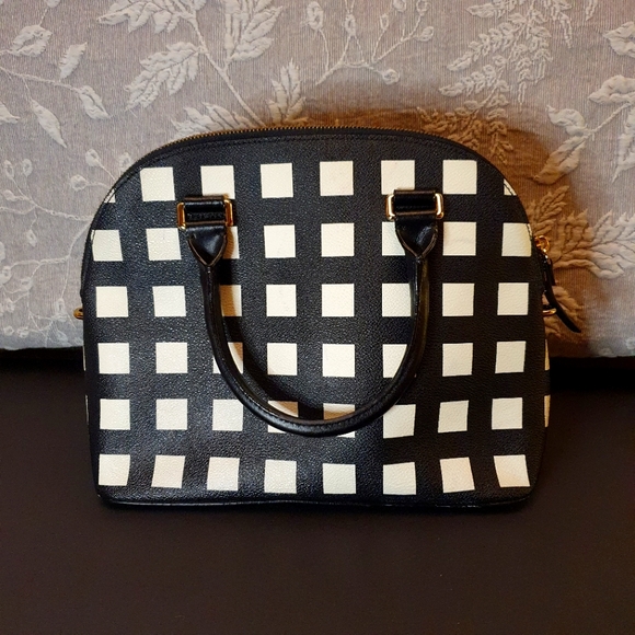 Kate Spade Satchel Black and White Bag - Picture 2 of 5